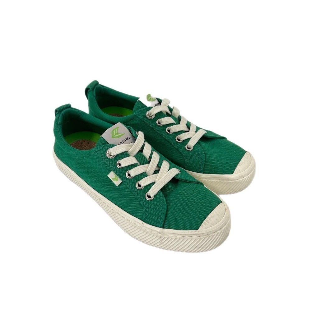Cariuma OCA Sneakers Shoes Womens Size 7 Green Sustainable Low Top Lace Up